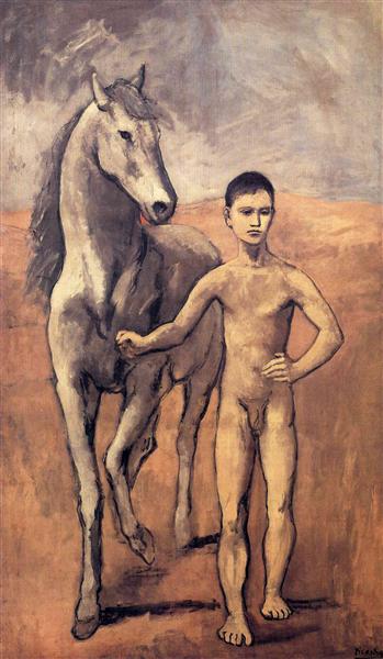 Pablo Picasso Painting Boy Leading A Horse Jeune Homme Et Cheval - Click Image to Close